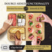 Charcuterie Board with Lid - Reversible, 2-in-1 Travel Portable Cheese Board for Picnics & Entertaining - Housewarming G