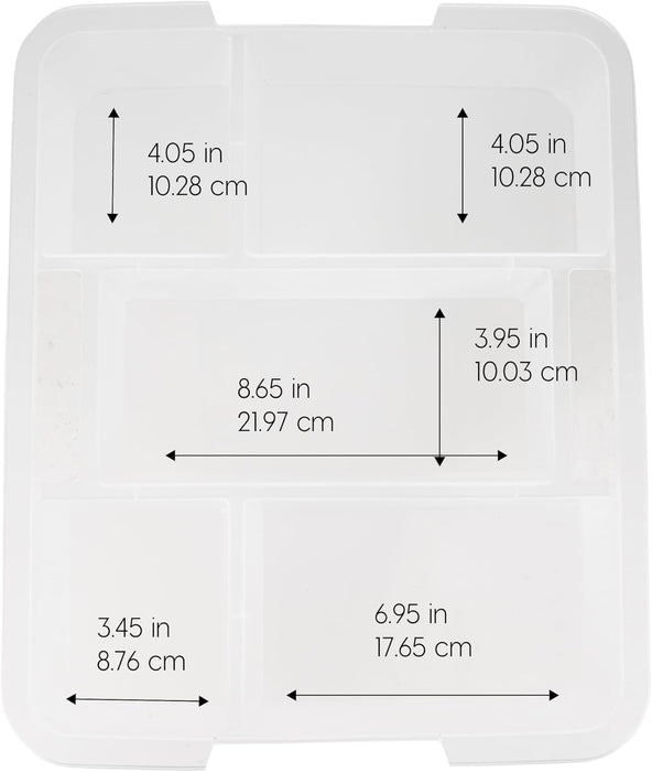 6-Pack 18 Quart Clip Box with Latching Lid