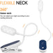 Rechargeable Book Light, 14 LEDs Eye Care Clip On Amber Reading Light for Bookworms Reading in Bed with 9 Colors 9 Brightness (White-Blue)