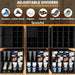Shoe Organizer for Closet, 2 Pack Foldable Shoe Storage Containers Baskets Boxes Bins w/Adjustable Dividers, Fits 16-32 Pairs, Black