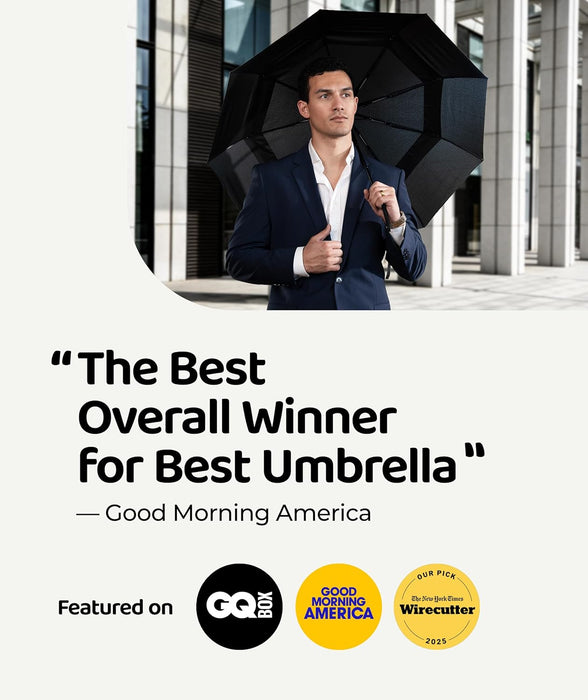 Repel Reverse Folding Umbrellas for Rain, Windproof, 46 Inch Large Coverage