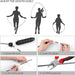 Jump Rope, Tangle-Free Rapid Speed Jumping Rope Cable with Ball Bearings for Women, Men, and Kids, Adjustable Steel Jump