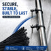 200 Pack 6 Inch Plastic Zip Ties with Screw Holes