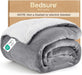 GentleSoft Sherpa Fleece Throw Blanket for Couch, Non-Heated, Thick & Warm Cozy Comfort Blanket for Winter Fall, Soft Fuzzy Plush Throw Gifts for Women and Men, Grey, 50x60 Inches