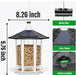 2 Pack Solar Bird Feeders for Outdoors Hanging, Assembly Required, 1-Min Easy Setup, Wild Seed Feeders for Cardinals Chi
