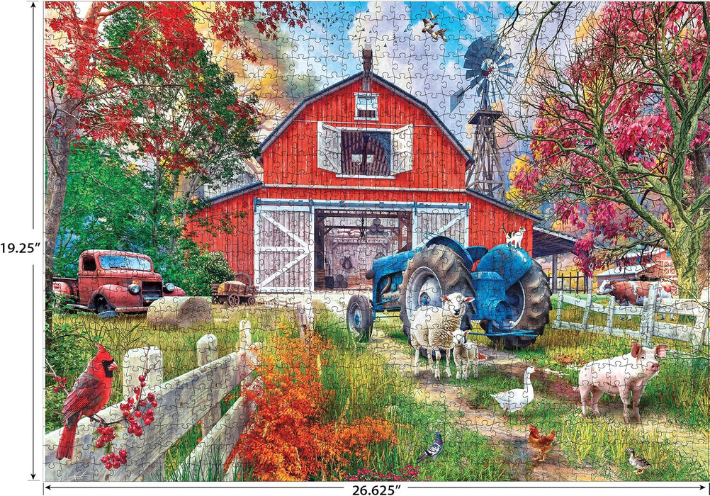 Kodak Premium Big Country Barn 1000 Piece Jigsaw Puzzle for Adults