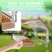 Acrylic Window Bird Feeders with Strong Suction Cups for Cats,Kid and Birds Lovers Gifts,Clear Bird Feeder for Window Viewing,Large Window Mount Birdfeeder,Birds House for Outdoors,Balcony