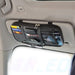 Car Sun Visor Organizer, Auto Interior Accessories Pocket Organizer - Car Truck SUV Storage Pouch Holder, with Multi-Pocket Net Zipper (Black)