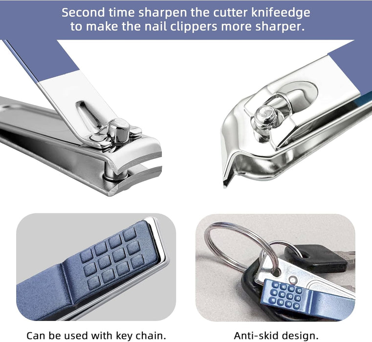 Manicure Set 8 in 1 Nail Clipper Set, Nail Clippers,Fingernail & Toenail Clippers,Manicure Tools,Pedicure Tools,Suitable
