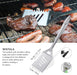 8PCS BBQ Grill Tools Set with Extra Thick Stainless Steel Spatula, Fork, Tongs & Cleaning Brush - Complete Barbecue Acce