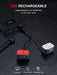Bike Lights Super Bright, Rechargeable Bicycle Lights Set Multiple Modes, Waterproof Bike Lights for Night Riding/Cycling Safety, Front and Back Bike Reflectors Light, Long Battery Life