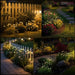 4 Pack Solar Garden Lights, 32 LED Firely Lights Outdoor