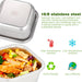 4 Pack Stainless Steel Sandwich Containers & Box, 30oz Metal Food Storage