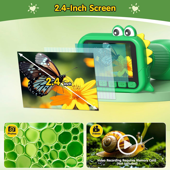 1000X Digital Microscope for Kids: 2.4" HD Screen 4K Image
