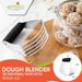 Medium Dough Blender Hand Tool - Durable Pastry Cutter - Black