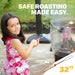 Smores Sticks for Fire Pit Long - Marshmallow Roasting Sticks Smores Kit - Smore Skewers Hot Dog Fork Campfire Cooking E
