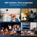 Mini Projector with WiFi 6 Bluetooth 5.4，180° Rotatable Video Projector