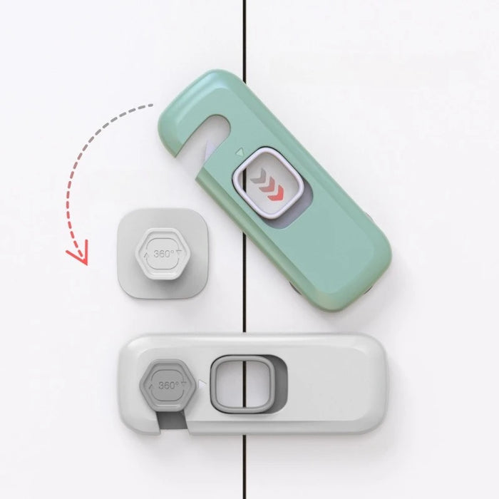 1/3/5PCS Child Proof Refrigerator Locks Cabinet Lock Fridge Locks for Kids Safety Baby Freezer Door Latches with Adhesive Tape