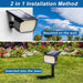 Solar Spot Lights Outdoor Waterproof Spotlights 12 Pack Warm White