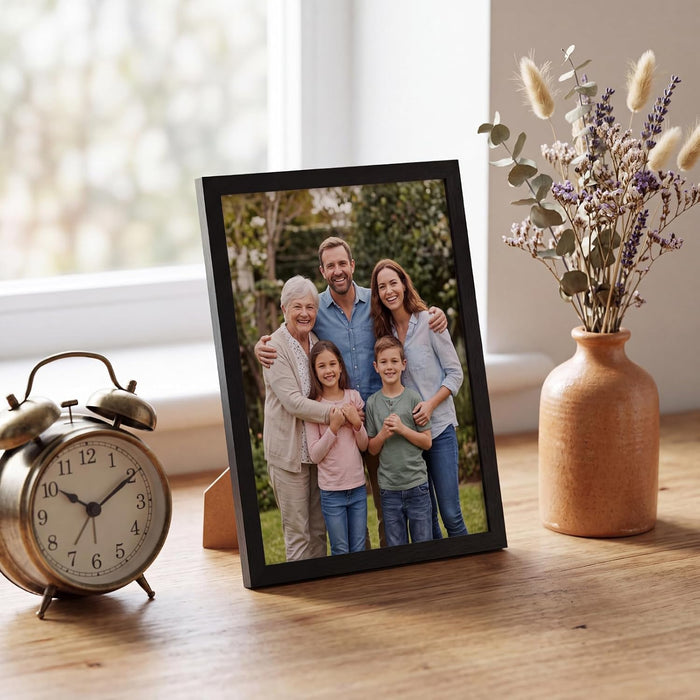 8x10 Picture Frame Set of 22 for Wall and Tabletop, Black
