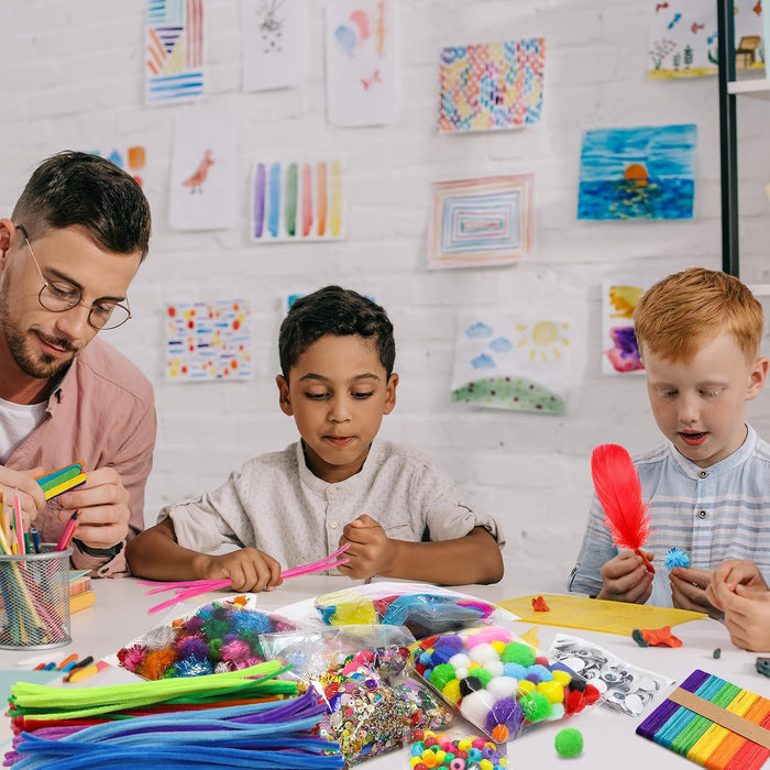Arts and Crafts Supplies for Kids Craft Materials 1850Pcs