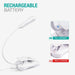 3000K Warm LED Rechargeable Book Light(Elegant White)