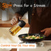 16oz/470ml Glass Olive Oil Sprayer for Cooking – 2 in 1 Olive Oil Dispenser Bottle for Kitchen Gadgets and Air Fryer Acc