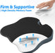 Wedge Car Seat Cushion for Driving for Better Visibility & Sciatica Relief