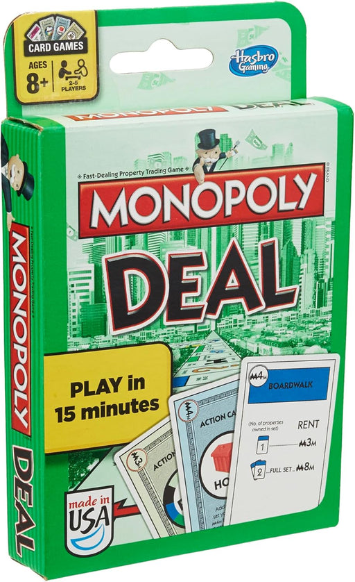 Monopoly Deal Card Game | Quick-Playing Card Game | Fun Games for Families and Kids | Ages 8 and Up | 2 to 5 Players | 1
