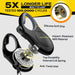 Retractable Dog Leash, 16 ft Dog Walking Leash for Small Dogs up to 26 lbs, 360° Tangle Free, Black