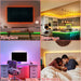 LED Lights for Bedroom, 25FT RGB LED Strip Lights with 44 Keys IR Remote, Smart LED Light Strip with Adhesive Backing Adjustable Brightness App Control for Bedroom Party Decoration