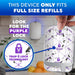 Zevo Flying Insect Trap for Fruit Flies & Gnats, 1 Plug-in Base & 1 Refills