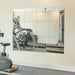 Home Gym Mirror Tiles, 12" x 12" x 12PCS Wall Mirror Tiles Frameless Glass