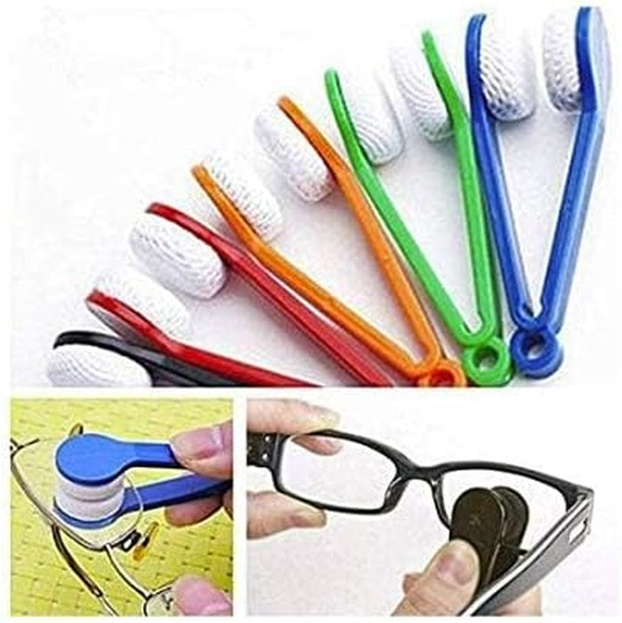 5 PCS Mini Sun Glasses Eyeglass Microfiber Spectacles Cleaner Soft Brush Cleaning Tool Microfiber Eyeglasses Cleaner Cleaning Clip