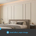 Pre-Cut Wall Molding Set, Ready-to-Assemble Panels, 3 Top 3 Bottom
