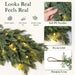 Pre-Lit Christmas Garland 9FT Decorations Real Touch Cedar Cypress Pine Greenery Artificial Green Christmas Garland with
