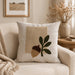 Cozy Fall 3D Acorn Embroidered Throw Pillow Cover 18x18, 1Piece
