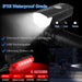 8 Pack Bicycle Accessories, Bike Light Set USB Rechargeable, 1 Bike Water Bottle Holder, Bicycle Bag and 1 Bike Aluminum