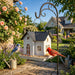 Solar Bird Feeder - Hanging Metal Bird House Feeder with Solar Lights, Outdoor Solar Lantern, Garden Decor for Outside, Unique Gifts for Mom, Grandma, Christmas