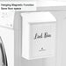 Magnetic Lint Bin for Laundry Room Organization and Storage,White