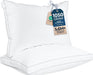 Gusset Bed Pillow, Hotel Pillows Queen Size Set of 2, White