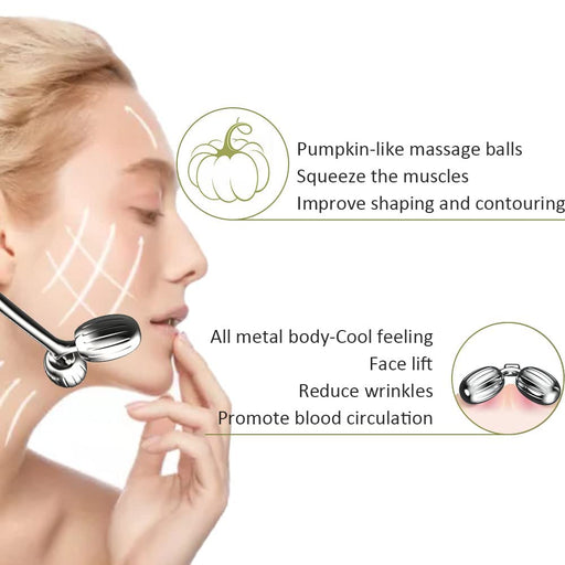 Gua Sha Facial Tools and Face Roller Set, Facial Massage Tool for Women’s Skincare Routine,Cooling Stainless Steel Face Sculpting Eyes Roller Guasha for Daily Use or Self-Care Gift for Women