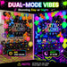 192PCS Glow in The Dark Party Decorations Kit with 113 Balloons