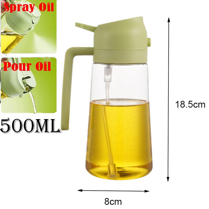 200 mL Kitchen Oil Sprayer Bottle — Black