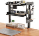 Metal Clamp On Desk Shelf,Storage Shelves with Pegboard and Pencil Holder