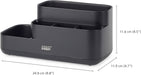 Joseph Joseph EasyStore - Bathroom Storage Caddy Organizer for bathroom accessories, Matt Black