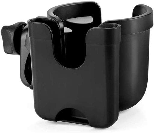 Stroller Cup Holder with Phone Holder, Bike Cup Holder, Universal Cup Holder for Uppababy Nuna Strollers, 2-in-1 Drinks 