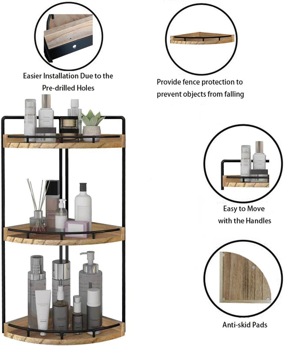 Corner Bathroom Organizer Countertop,Vanity Counter Storage Shelf