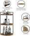 Corner Bathroom Organizer Countertop,Vanity Counter Storage Shelf