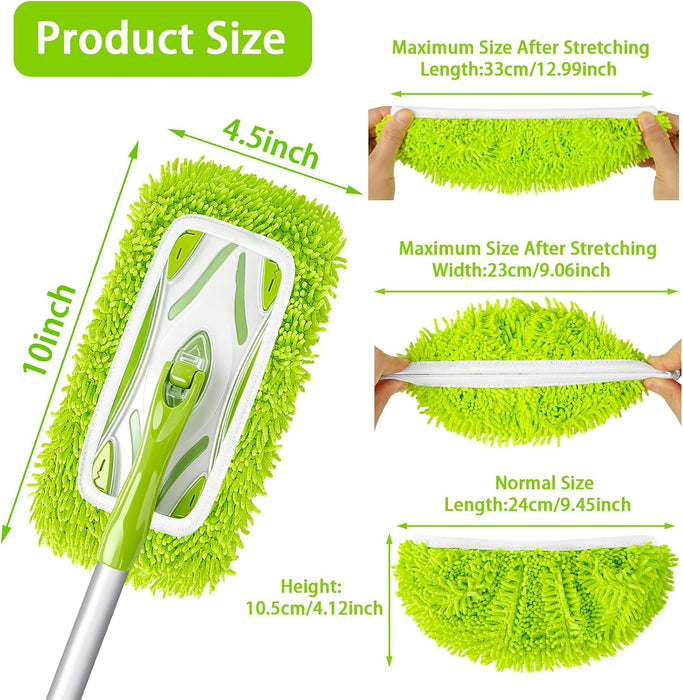 Reusable Dry Sweeping Cloths Microfiber Wet Mop Pads Compatible with Swiffer Sweeper Mop Replacement Sweeping Mopping pa